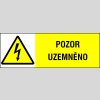 POZOR UZEMNĚNO