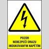 POZOR NEBEZPEČÍ ÚRAZU INDUKOVANÝM NAPĚTÍM