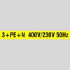 3+PE+N 400V/230V 50Hz