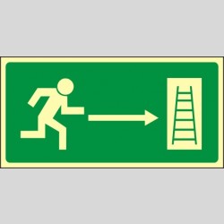 Únikový žebřík vpravo