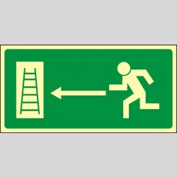 Únikový žebřík vlevo